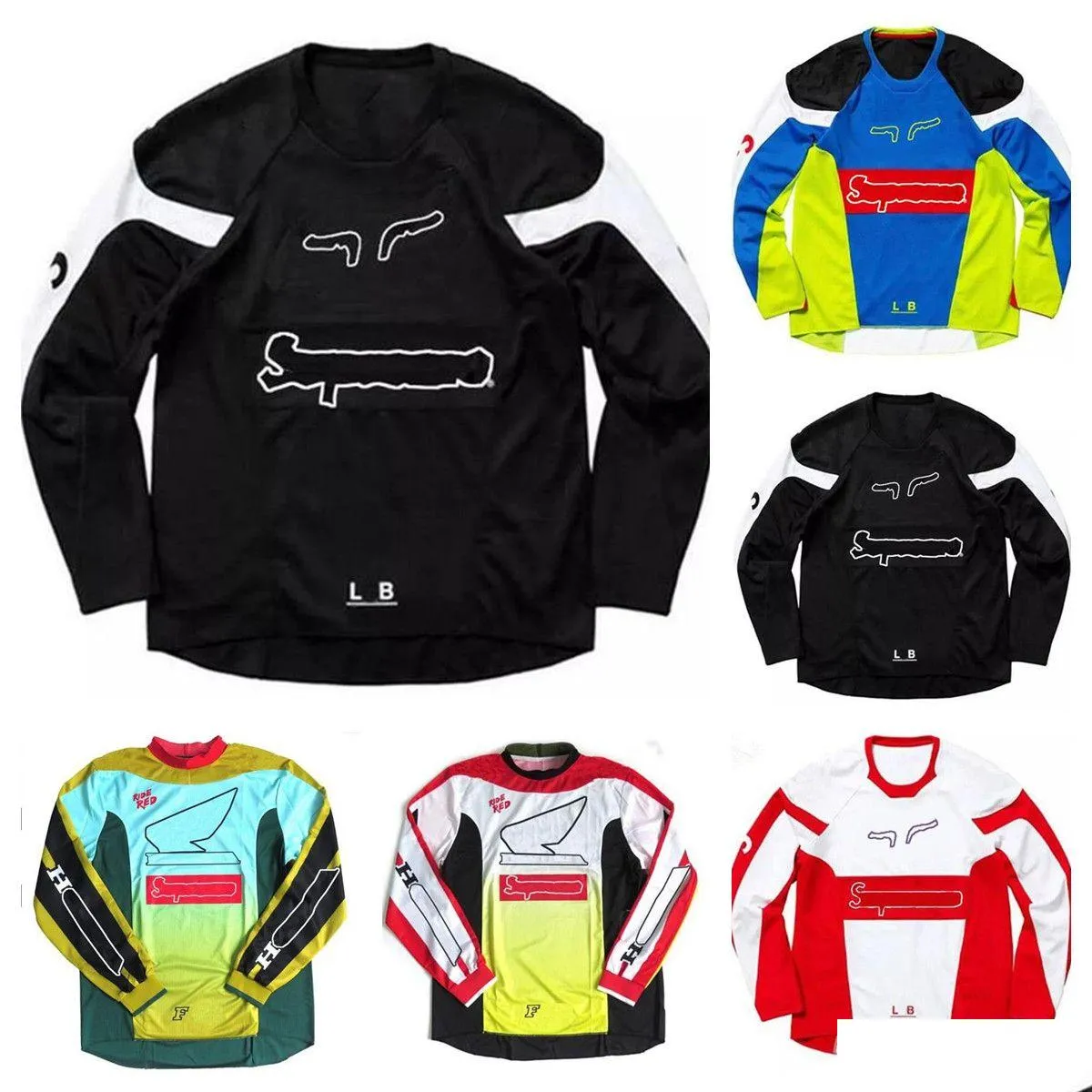 Vêtements de moto combinaison de descente printemps et automne maillot d'équipe avec la même personnalisation Drop Delivery Mobiles Motos Accessor Dh3Zu