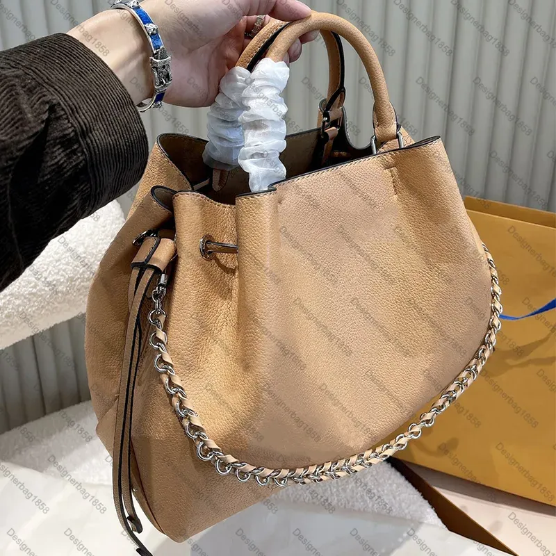 BELLA TOTE Shoulder Bag Designer Handbags Women Perforated Bucket Drawstring Bags with Logo