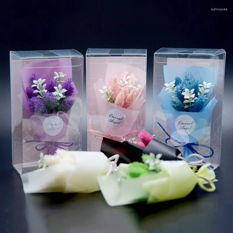 Kwiaty dekoracyjne sztuczny kwiat mini bukiet dekoracja ślubna walentynki dzień