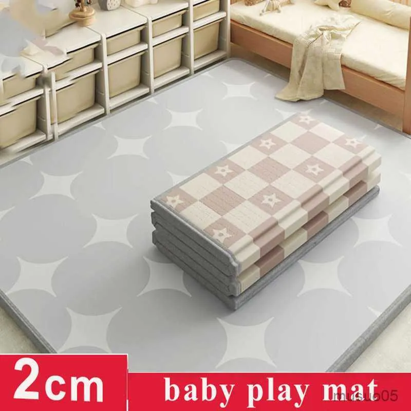 Bébé tapis tapis de jeu épais bébé tapis de jeu ramper mère enfants tapis pliable enfants tapis chambre escalade sol doux bébé activité Gym jouets cadeau