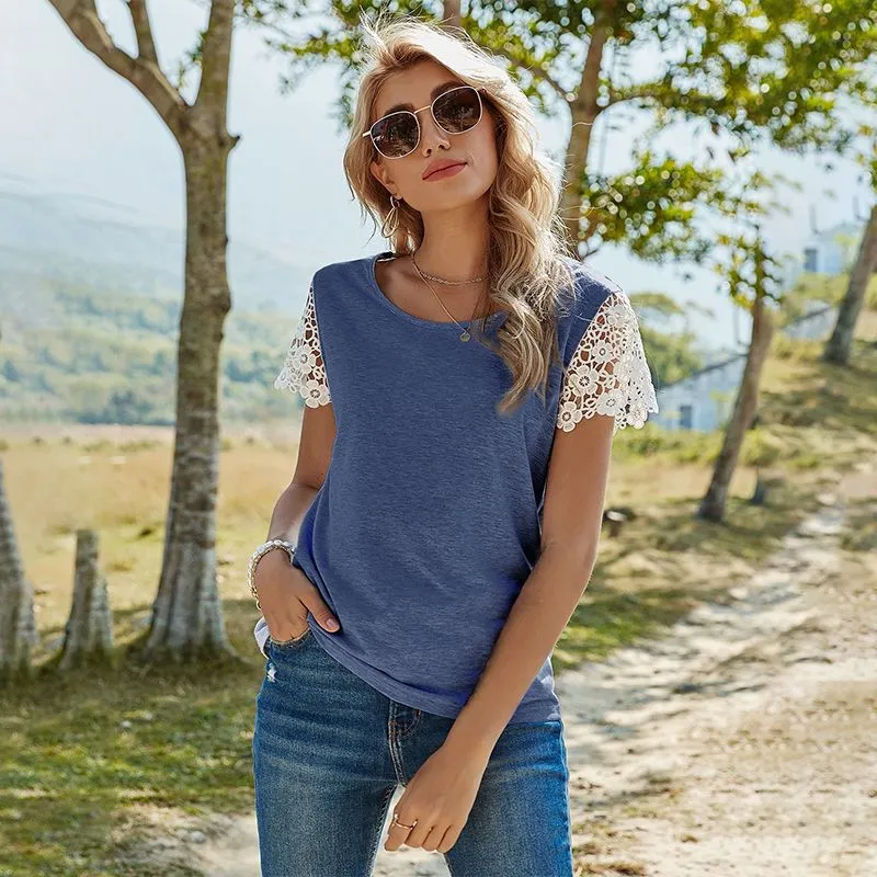 Tshirt Donna Manica Corta Elegante Curvy Magliette Girocollo Firmate Taglie Forti T Shirt Divertenti Estiva Maglietta Stampa Cotone Offerte Maglia Casual Primavera Nera Basic Tee Blusa Moda Bianca