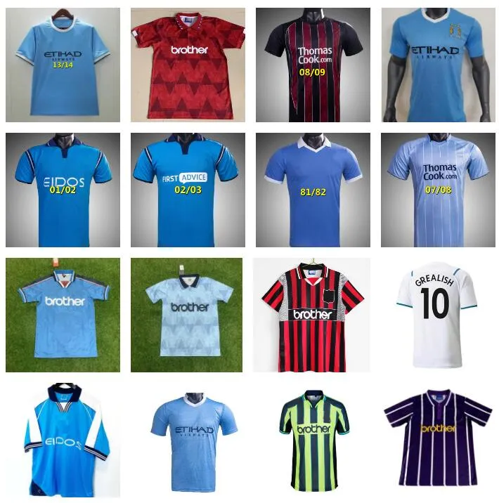 1972 1989 1998 1999 2011 2012 Retro Man City Haaland DZEKO voetbalshirts MANCHESTERS Kun Aguero Lee Crooks Goater Vaughan Kompany 98 99 11 12 klassieke voetbalshirts