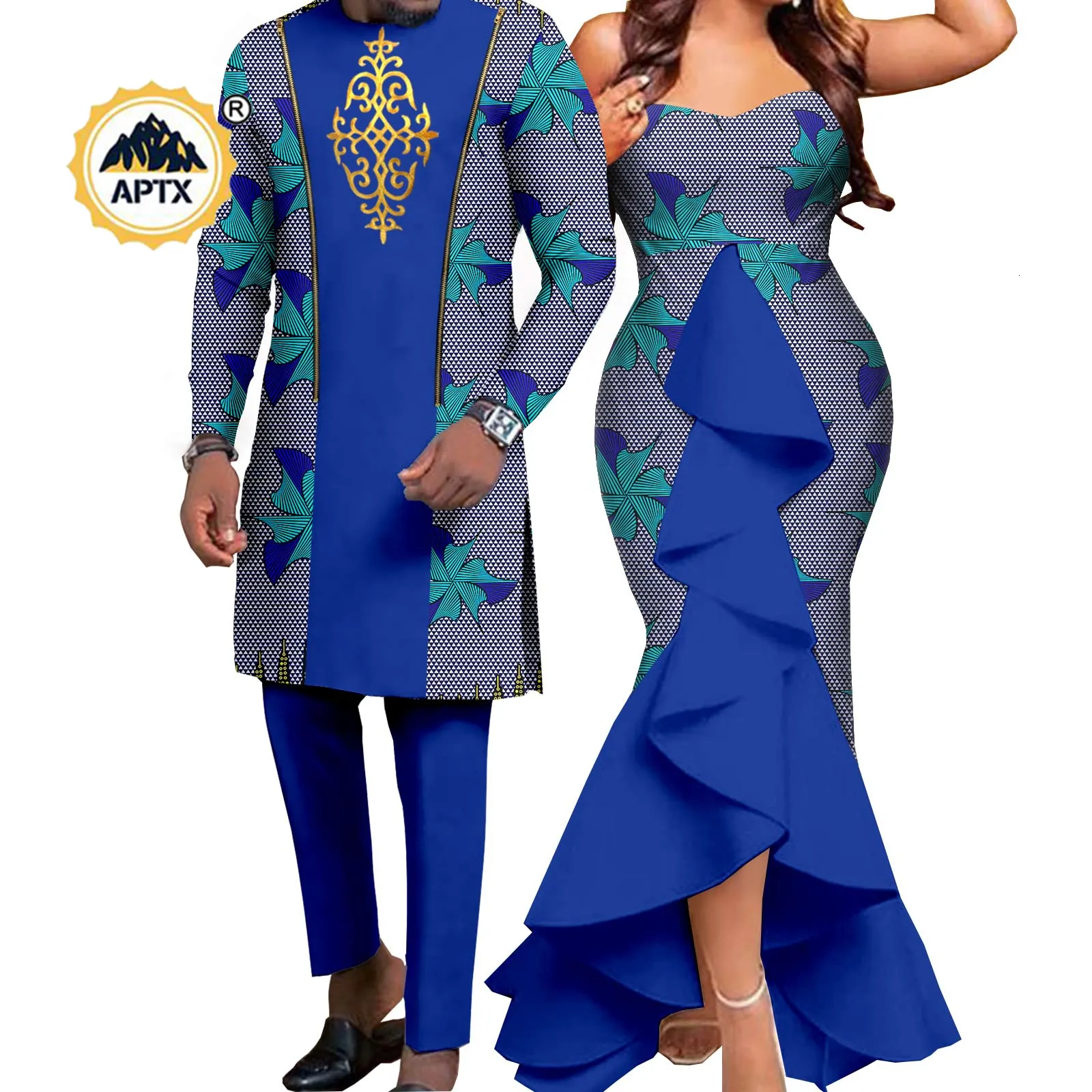 African Dashiki Ankara Mermaid Dress And Pant Sets For Women And Men Perfect For Weddings And Ethnic Occasions Y22C080 230510 From Shen8407 56.29 DHgate.Com