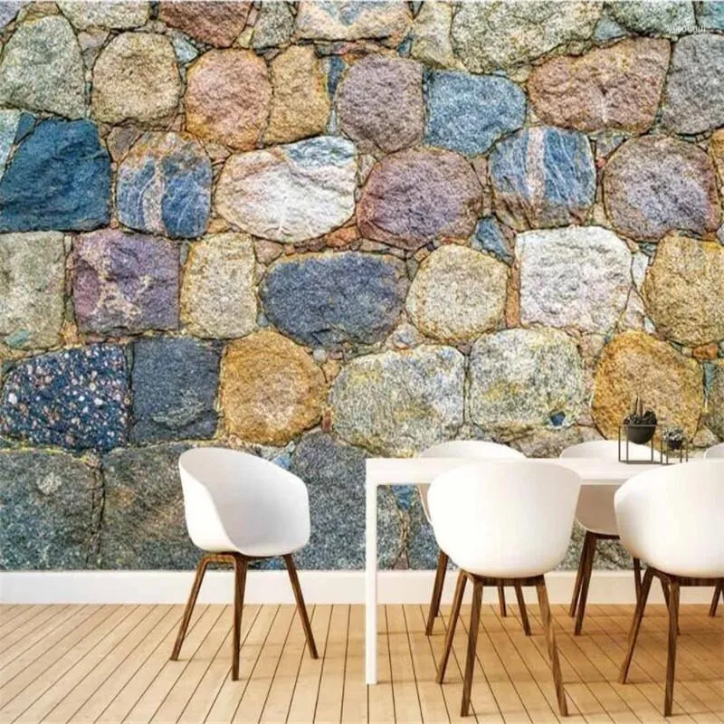 Wallpapers Custom HD Color Stone Wall Po Mural For Living Room Bedroom Sofa TV Background Walls 3D Papers Home Decor