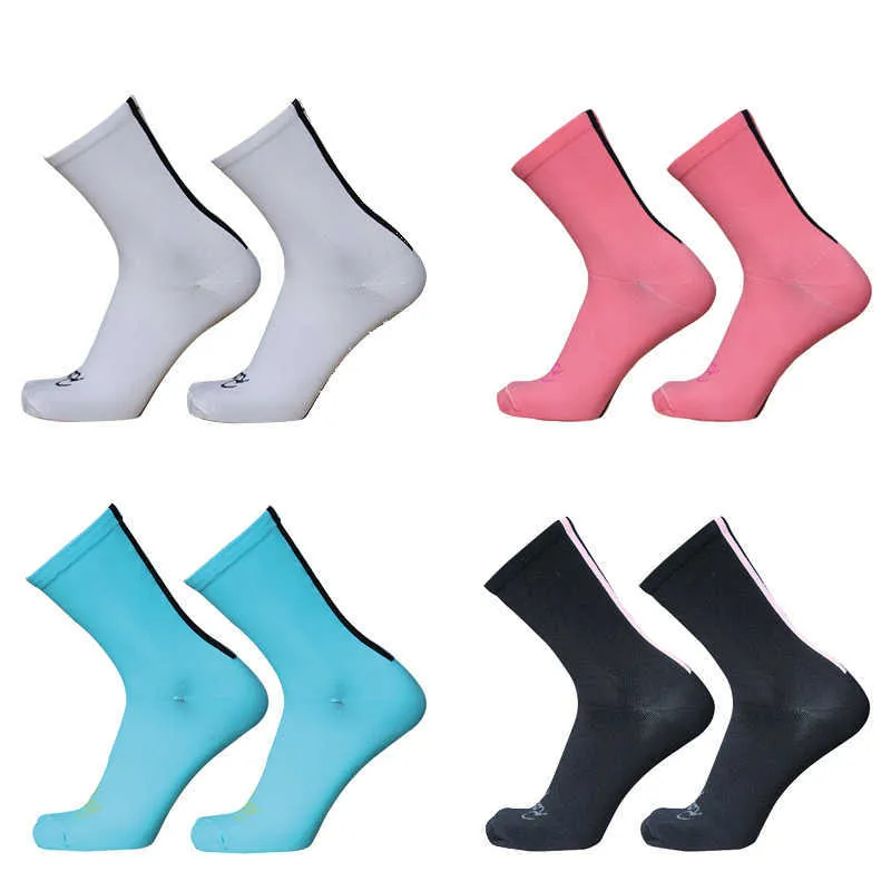 Sports Socks New rapha cycling socks Heel line compression and breathable sports bike socks calcetines ciclismo P230511