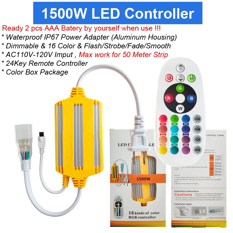 RGB AC 110 V LED Streifen Für Den Außenbereich, Wasserdicht, 5050 SMD, Neon  Lichtschlauch, 60 LEDs, M Mit Netzteil, Schneidbar Auf 1 Meter Länge Von  235,56 €