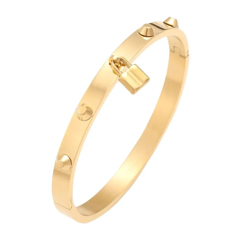 Stainless Steel Love Lock Chain Bangles 6MM Wide Anchor In Perfect For Womens Style Bracelets Parties And Gifts From Jingchengyan 11.72 DHgate.Com