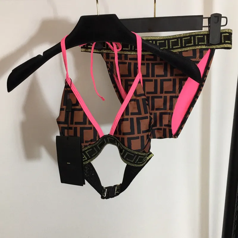 F Designer Swimsuit For Women Bikinis Swimsuits Womens Swimwear Thong Two Piece Designers Bikini Top Sexy Woman Bathing Suits Beach Vacation From 12 86 DHgate