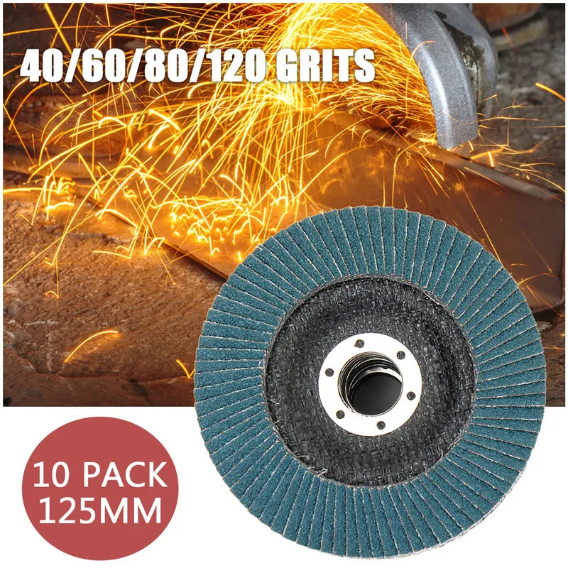Lot De 5 Disques à Lamelles Corindon 150 X 22,23 Mm – Grain 100, Pour Bois, Acier Et Plastique, Meuleuse D'angle Cuscinetto A Sfere FAG