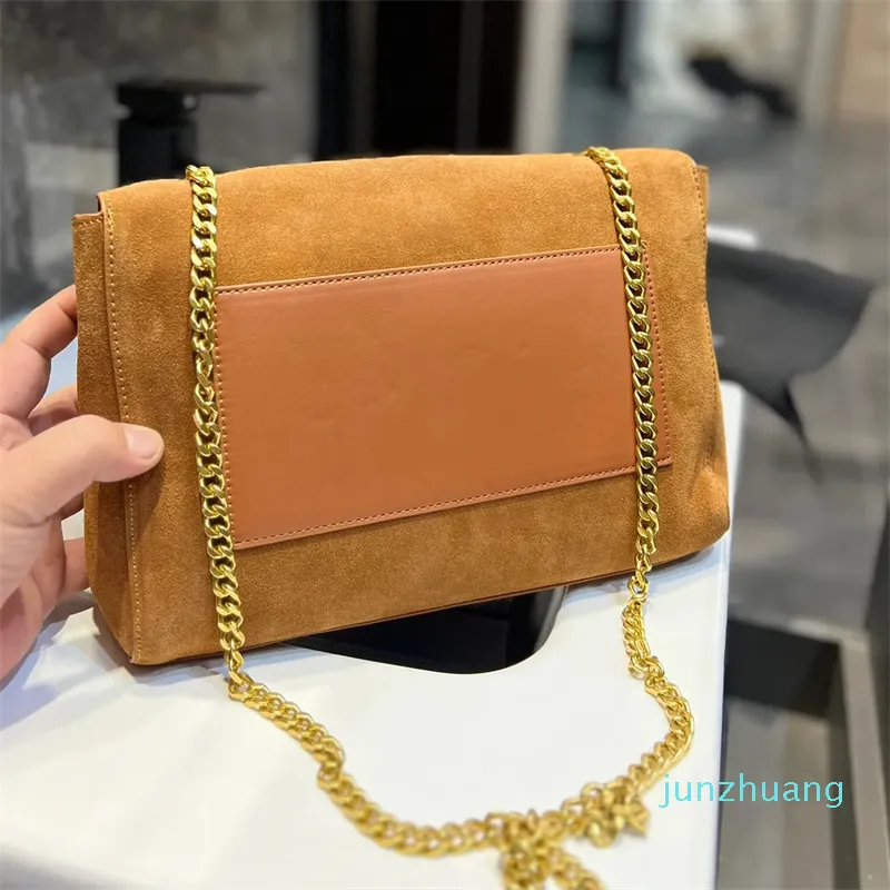 Designer -Turn Fur Bag Messenger Bags Chain Luxury Designer Brand Fashion Shoulder Bags Handbags Women Letter Purse Phone bag Wallet Metallic