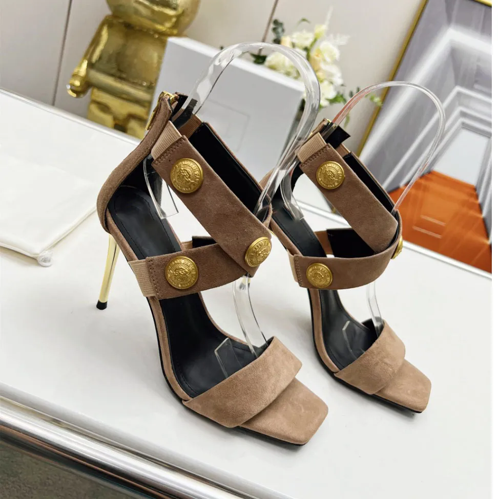 Gold button shoes outlet