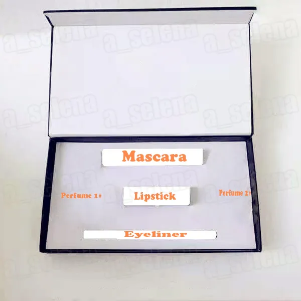 Marca Conjunto de maquiagem de perfume Batons mímel Eyeliner 5 em 1 com kit de cosméticos de lábios para mulheres para mulheres