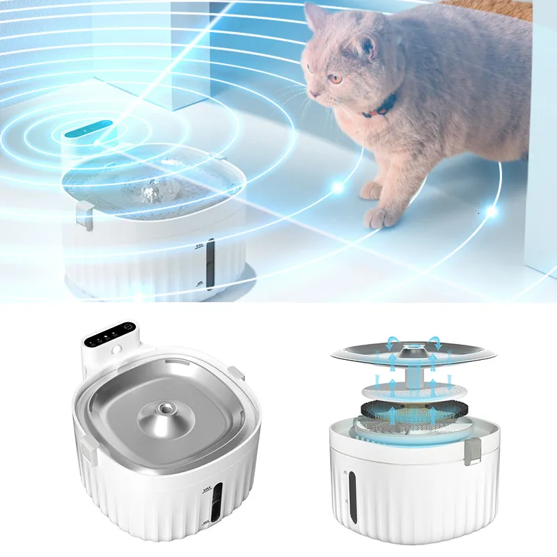 Motion activated cat fountain online
