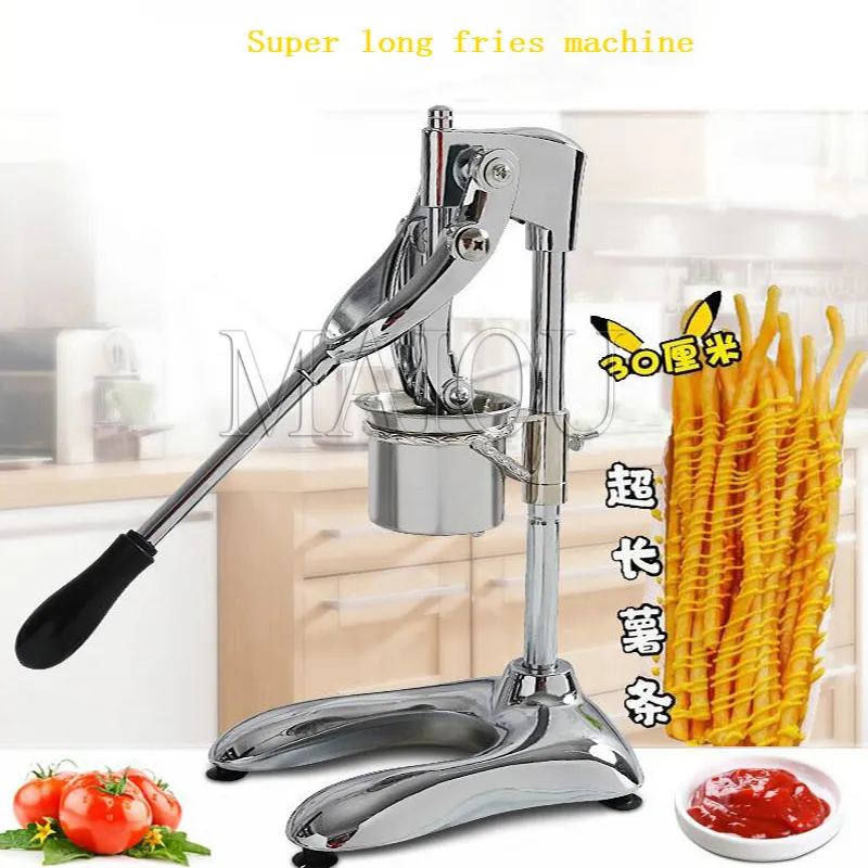 Hand Press Long Potato Strip Extruder French Fries Cutter 30cm Long French  Fries Maker Machine Manual Potato Chips Squeezer