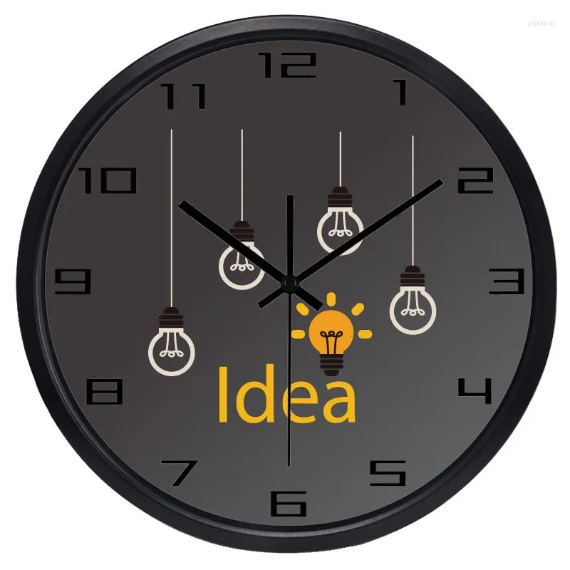 Wall Clocks Creative Idea Bulb Clock For Workshop Office Advertising Design