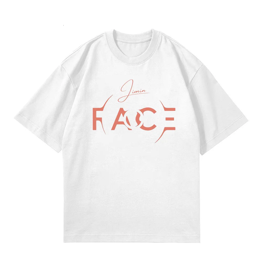 JIMIN FACE Mens 100% Cotton Round Neck T Shirts Soft Breathable