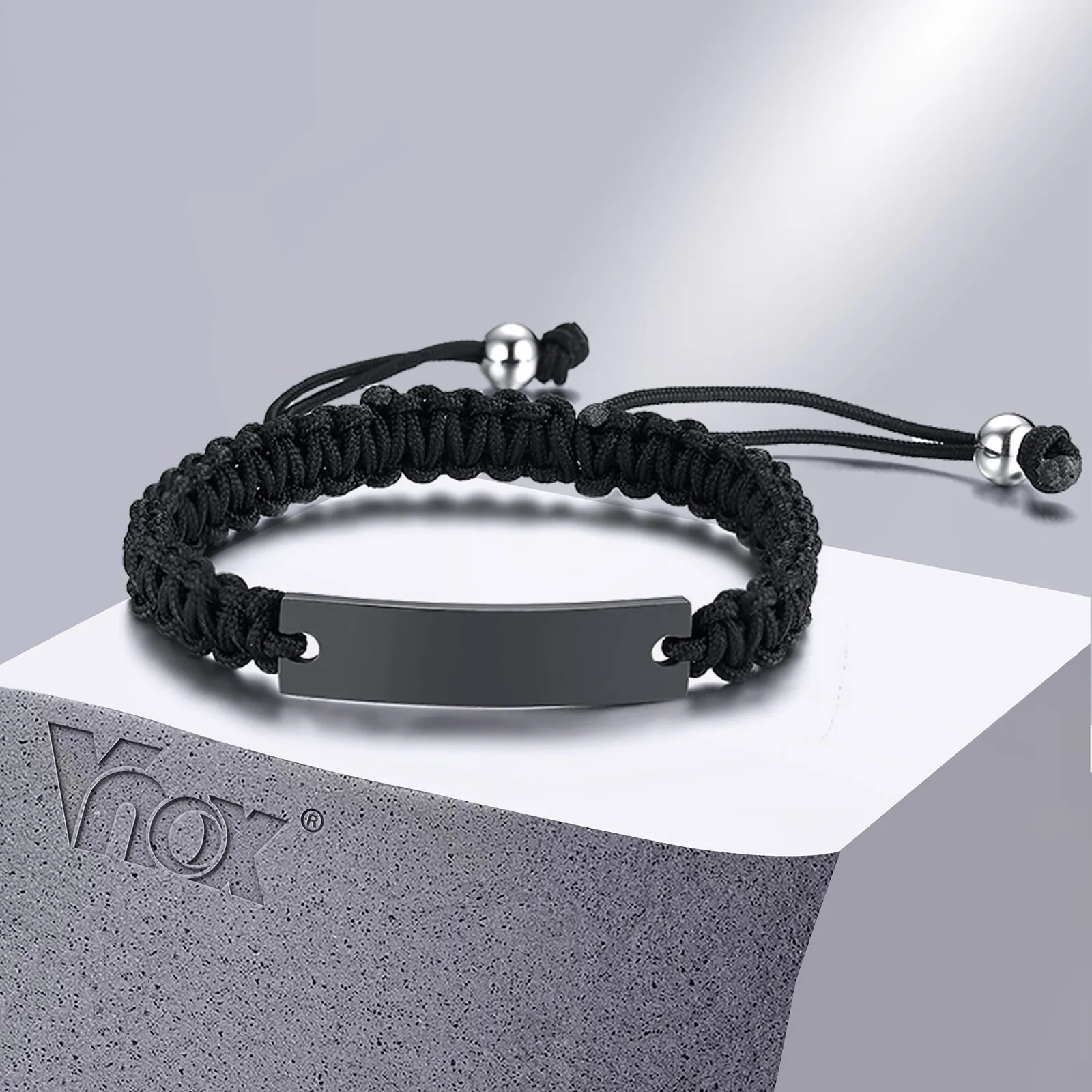Personalized braided rope bracelets discount