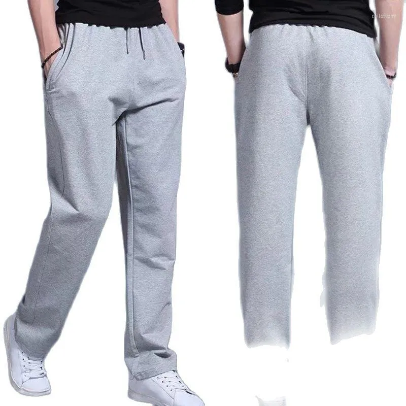 Pantalon Homme Automne/Hiver 2023 Homme Jogging Sportswear Tricoté Grande Jambe Large Décontracté