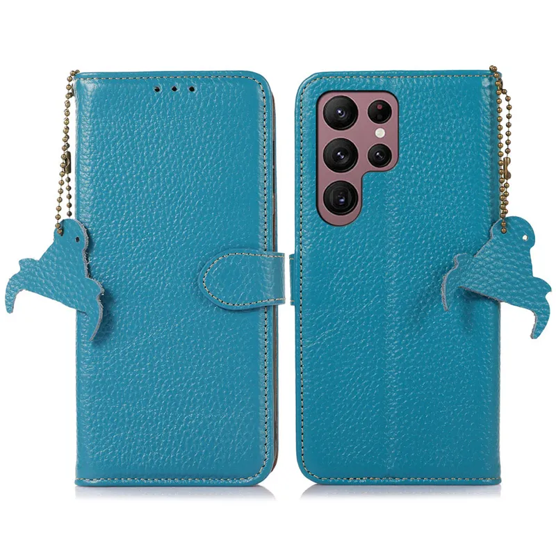 Magnetic Folio Lychee Print Phone Case for Sharp Wish SHG06 Sense 7 7Plus Redmi Note 11Pro 12Pro 12 5G Poco X5 Oppo Reno 8Pro Motorola G Play Genuine Leather Wallet Shell