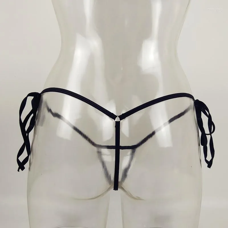 Women's Underwear V-strings Thong Set Letter Tape Rhinestone