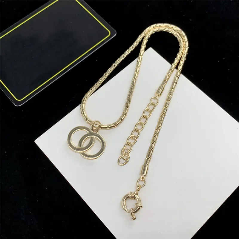 Hangende kettingen voor vrouwen roestvrijstalen ketting gouden kettingen mode sieraden 18K vergulde brief voor vrouwen bruiloft sieraden