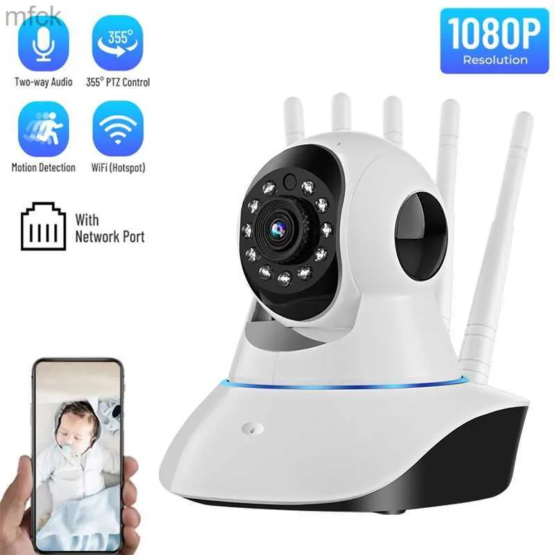 Câmeras de placa de 360 ​​graus de vigilância de câmeras de segurança Câmera de vigilância CCTV 1080p Câmera IP IP Smart Home bidirecional Voz 1080p