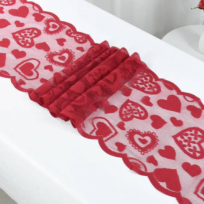 Tovaglia San Valentino Red Love Tovaglia A Forma Di Cuore Runner