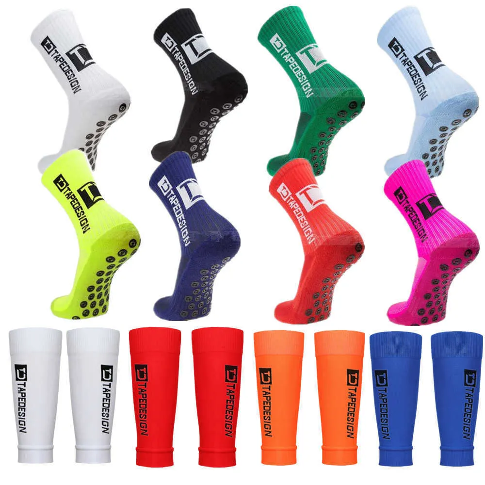 Chaussettes de sport 2022 Nouvelles chaussettes de football Anti-Slip Haute Qualité Doux Respirant Épaissi Serviette Bas Sport Cyclisme Legging Femmes Hommes P230511