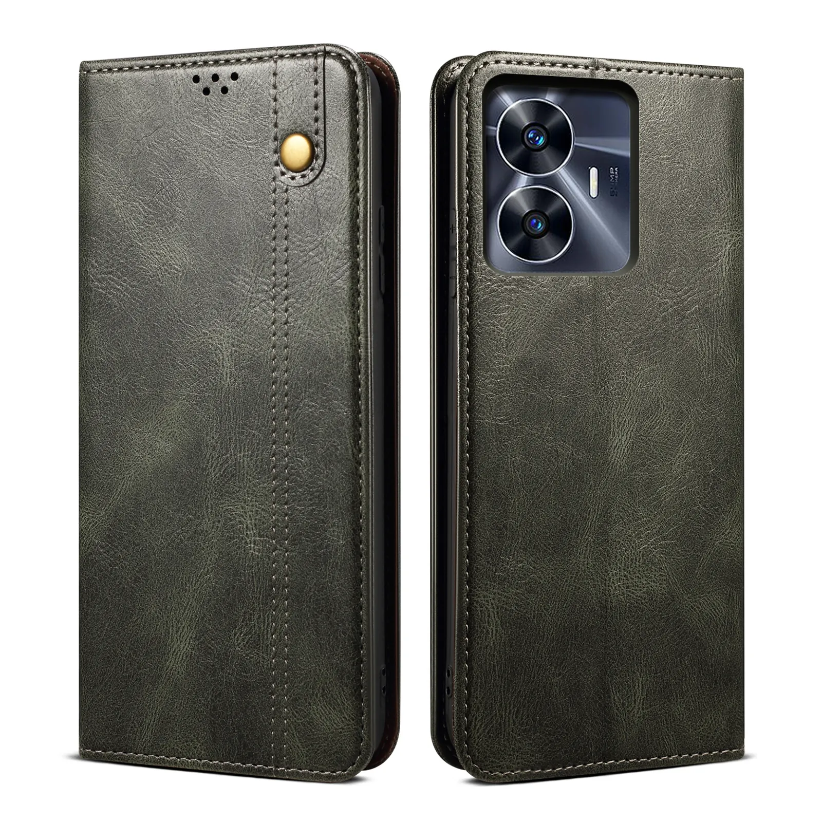 Crazy Horse Leather Flip Phone Case For OPPO Reno 9/8T Realme 9.9i/A96/A36  Pro 4G/5G Wallet Fundas From Szblandy, $248.34