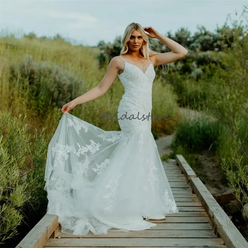 Mermaid dress with straps top