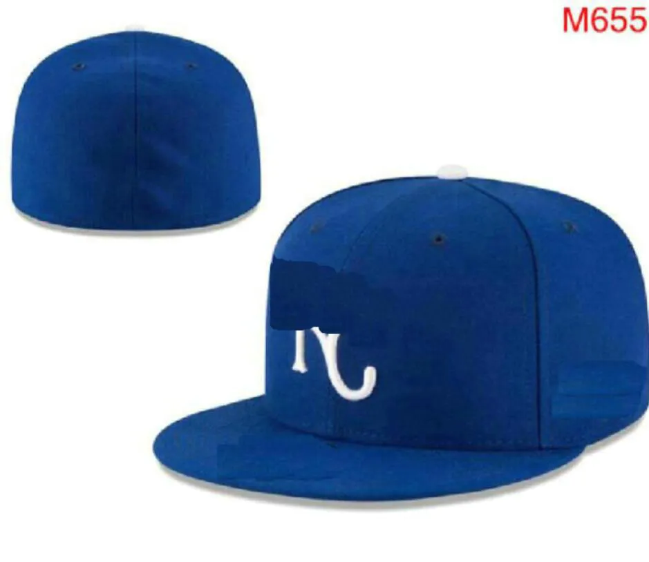 Nya 2023 Kansas City Hats Cool Baseball Caps Vuxen Sox Hip Hop Gold NY LS KC Fitted Cap Men Kvinnor Full stängd Gorra