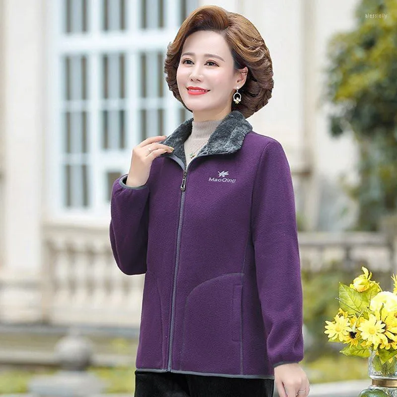 Ladies thick fleece jackets outlet