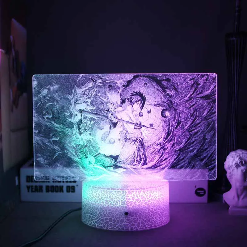 ross border Hot Sale New 3D Night Light Creative Electronic Product New Strange Gift Light LED Dual Color Atmosphere Table Light