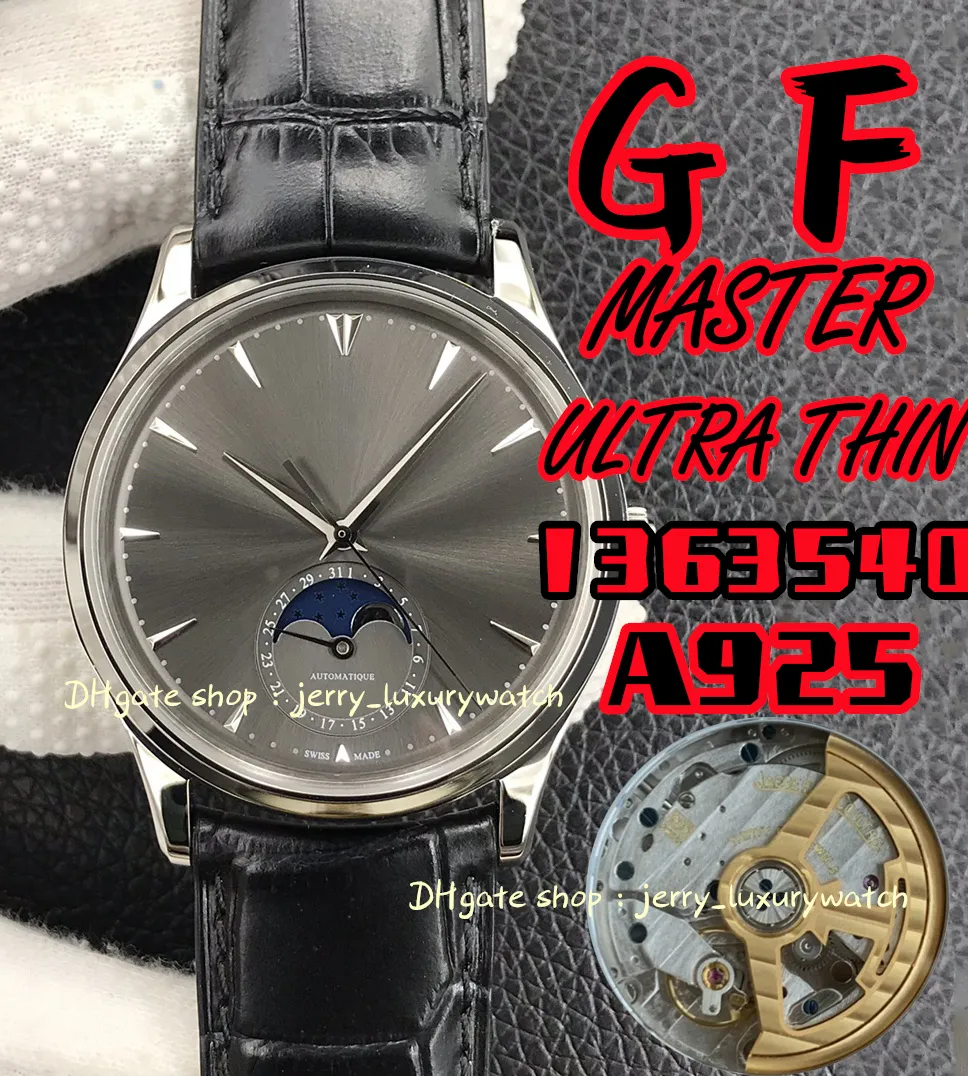 GF JL Watch Luxury Men s Moon Master 1363540 Cowhhide Strap Cal.925 1 39