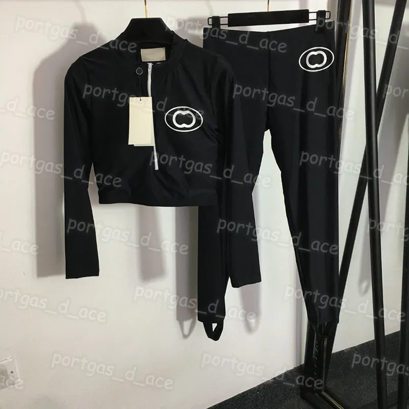 Luxo feminino Tracksuit de manga longa de ioga ginástica esportes esportivos rápidos secos