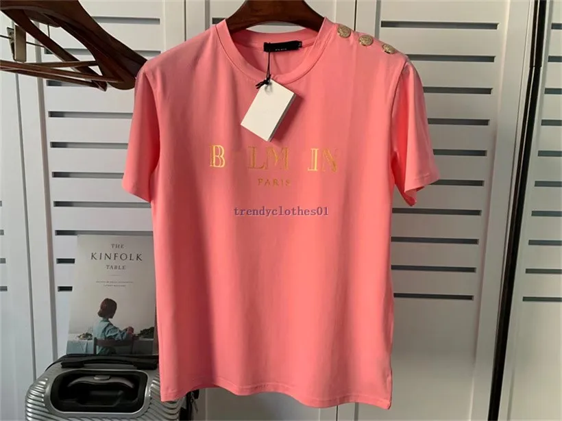 Camiseta De Disenador Para Hombre De Lujo Para Mujer Camisas Con Estampado De Letras Blancas Simples