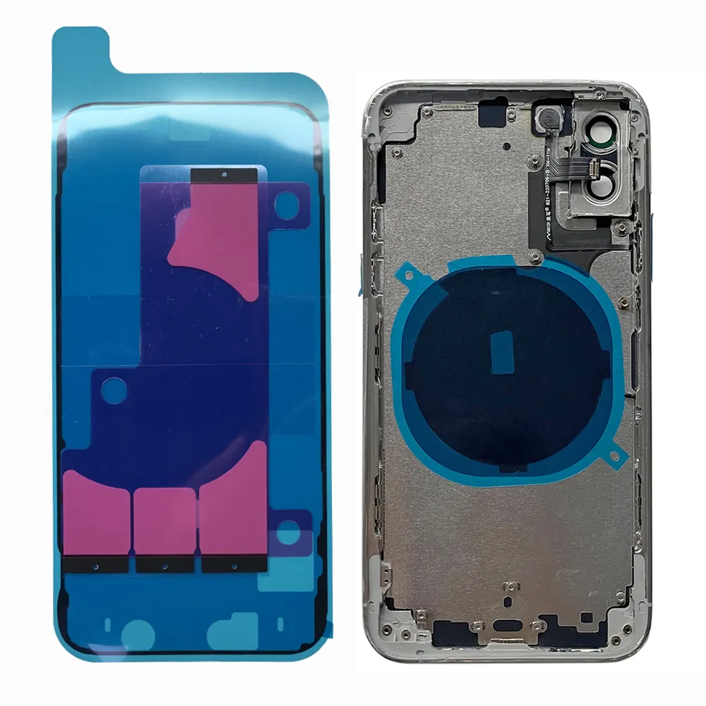 DIY XS Housing مثل الغطاء الخلفي 14PRO لـ iPhone XS Battery Midframe استبدال XS مثل 14 Pro XS إلى 14 Pro Frame XR حتى 13Pro