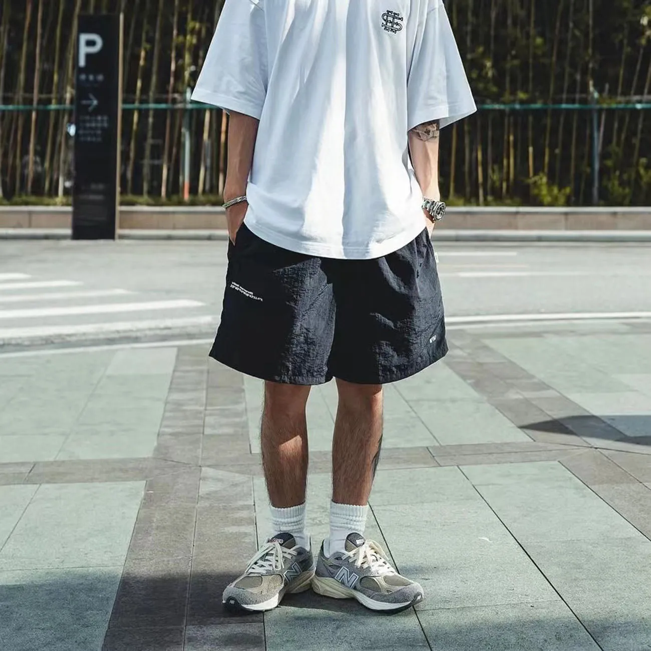 ACADEMY Mens Japanese Caloleyng Shorts For Summer Beach Wear From