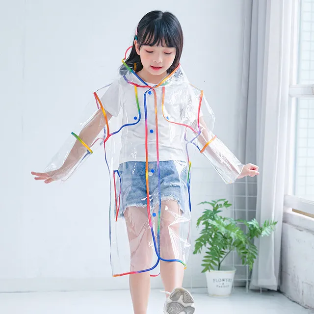 Imperméable Enfant Avec Poche Intégrée Pour Sac à Dos - Long Manteau De Pluie Coupe-vent, Taille 10 Ans