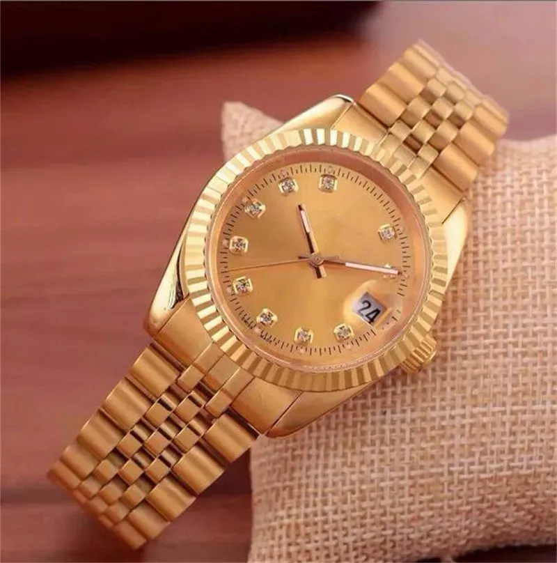 2023 Assista Famoso Top Relógios Rolexs Mens Womens Quartz Watch Banda de Aço Homens Esportes Quartz Watch Mulheres Presente Sem Caixa Designer Relógios de Alta Qualidade 889