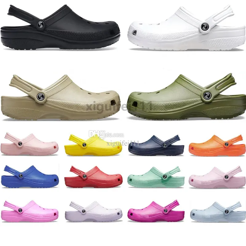 Designer Clog Buckle Sandals Slippers Slides Classic Mens Triple