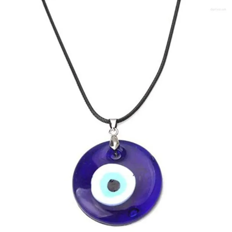 Ketens Boheemian Vintage Evil Turkse oog hanger ketting mode sleutelbeen kettingverklaring Lange vrouwen sieraden femme kraag