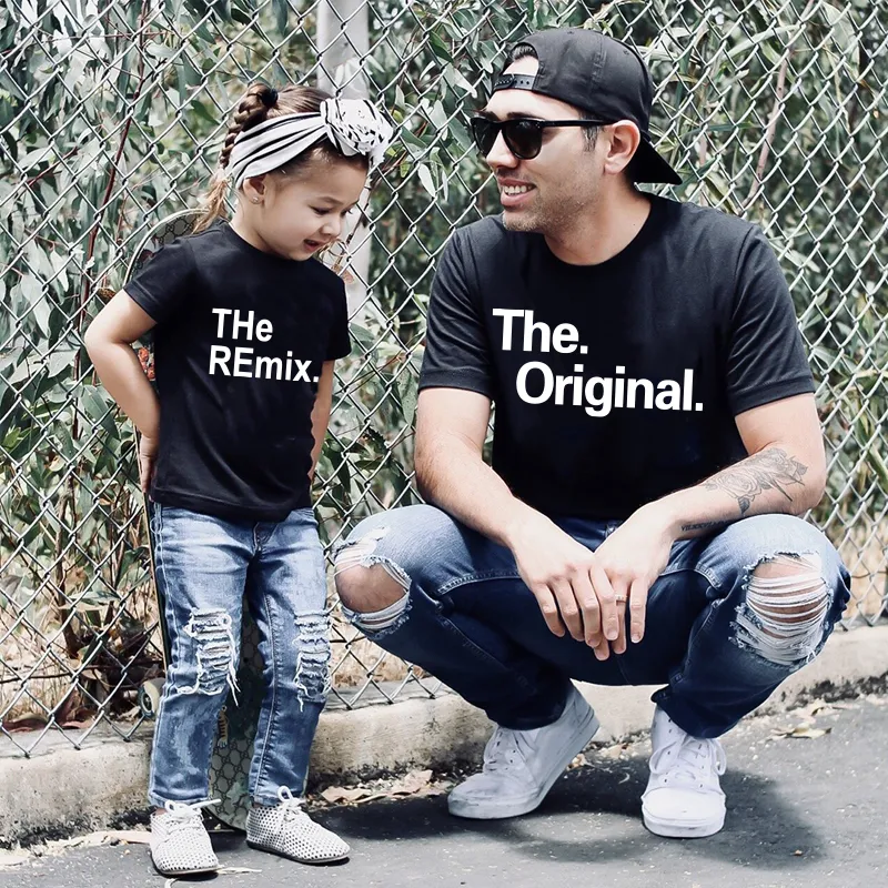Summer Matching Family Outfits Original Remix T Shirt And