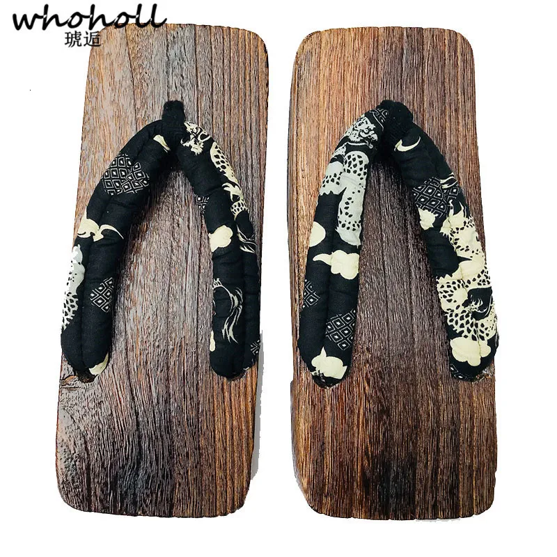 Legno Giapponese Samurai Geta Zoccoli Cosplay Pantofole Piatte Uomini Da 47 2 DHgate