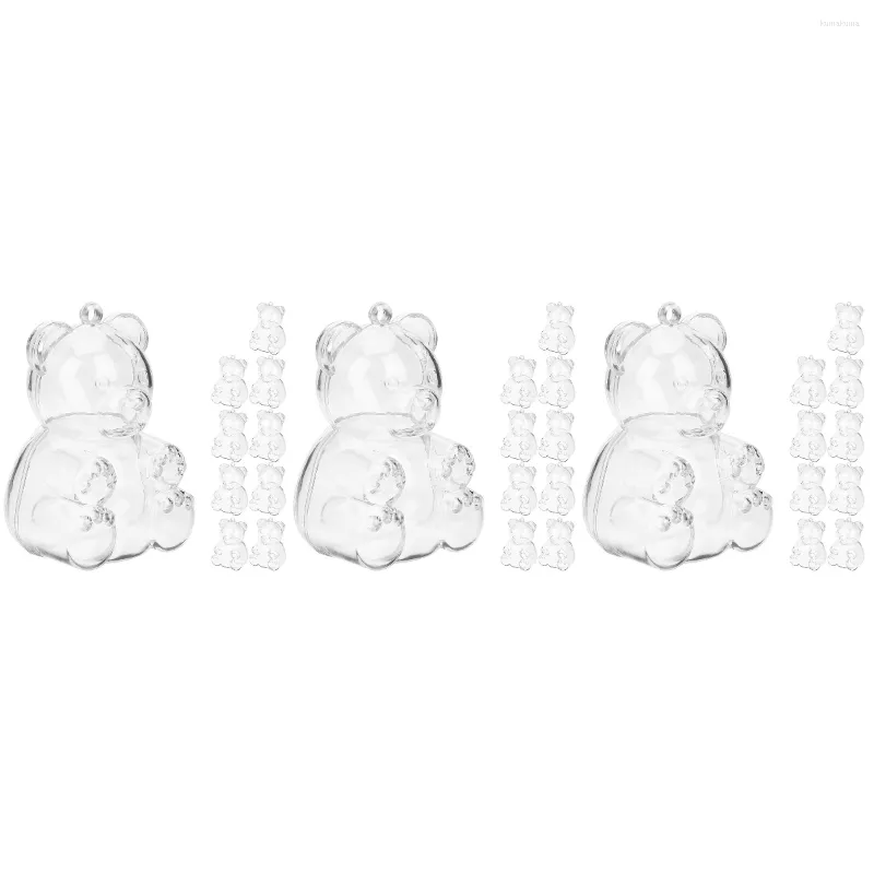Gift Wrap 30 Pcs Bear Shaped Boxes Small Gifts Candy Packing Wedding Favor Treat Bulk