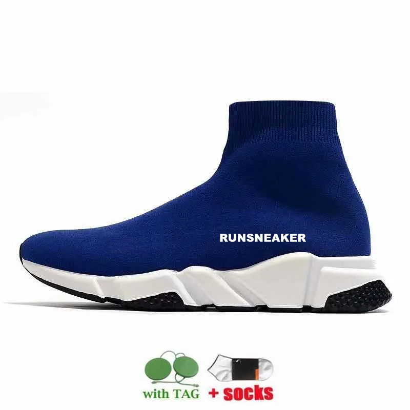 Blue balenciaga sock sneakers best sale