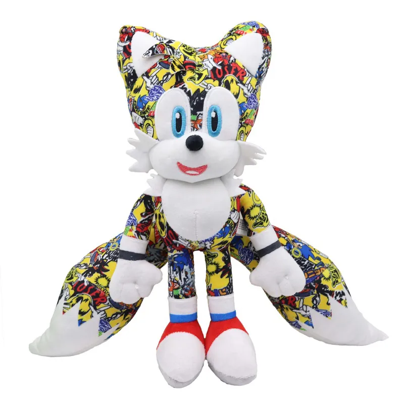 Manufacturers wholesale 4 styles of 30cm hedgehog Sonic plush toys cartoon film and television games peripheral dolls for children's gifts