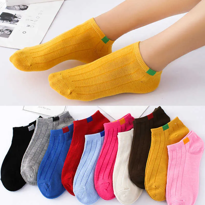 Chaussettes Bonneterie 5 paires 10 couleurs douces femmes chaussettes courtes mode femmes filles cheville bateau chaussettes chaussettes invisibles pantoufles calcetines P230511