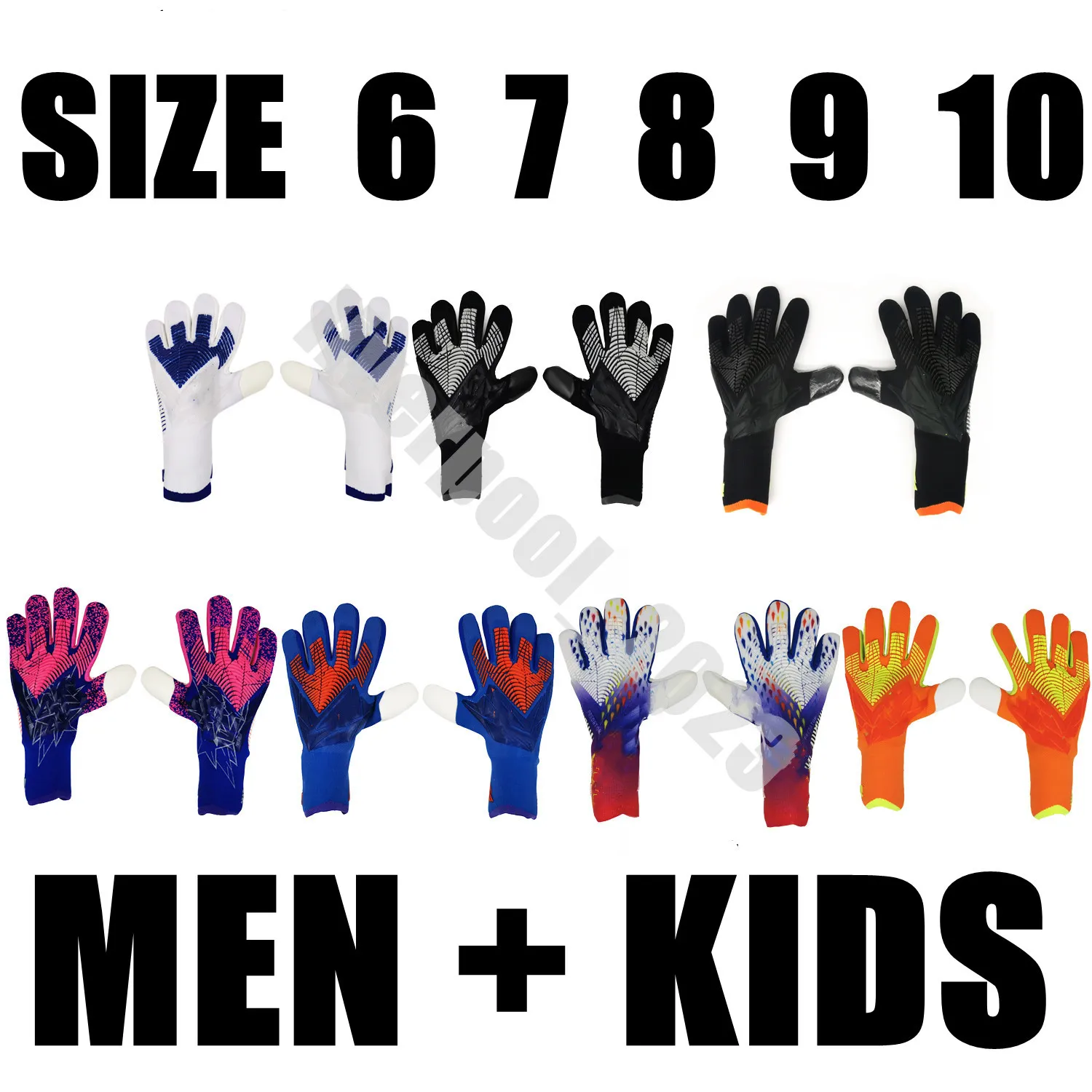 2023 New Falcon Adult Teenager Goalkeeper Gloves Latex Professional Training Competition Special for Sewing Gloves sports gloves Adults Kids Socce Gloves