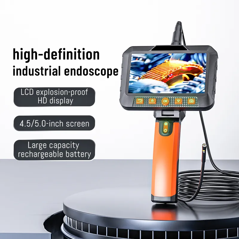 Endoscopio industrial de doble lente endoscopio HD de pantalla de mano  herramienta de inspección de automóviles
